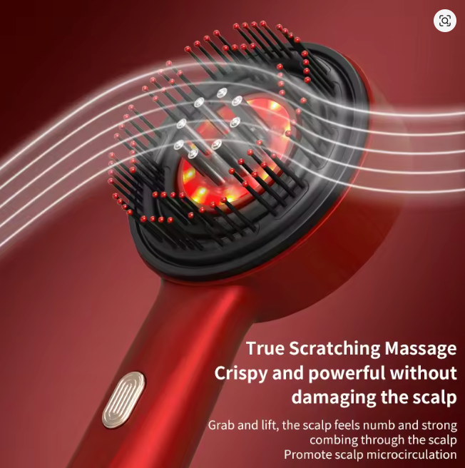 Kiit Peigne de massage électrique LED + Croissance des Cheveux