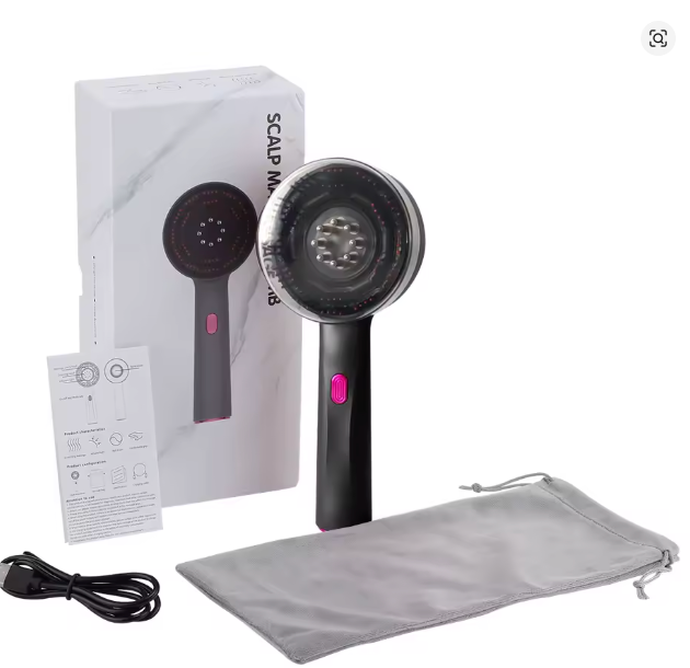 Kiit Peigne de massage électrique LED + Croissance des Cheveux