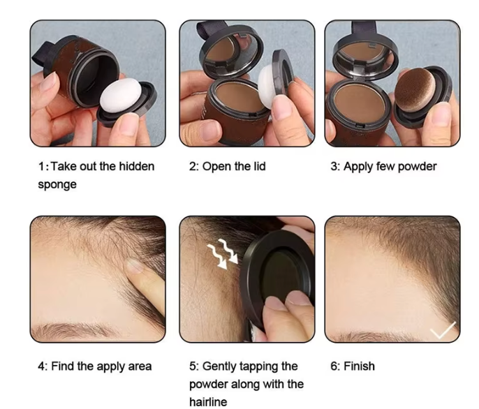 Poudre correcteur racines & Ligne de Cheveux effet Naturelle