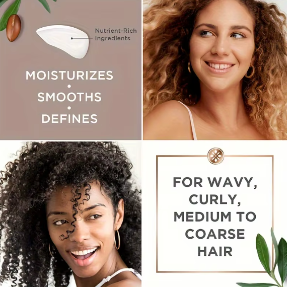 Crème Définition Boucles à l’Huile d’Argan – Brillance & Rebonds