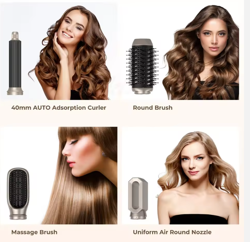 Sèche-Cheveux Intelligent 5 -en-1 – Séchage & Massage