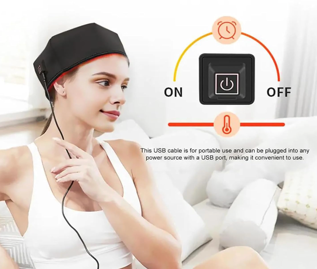 Capuchon de Thérapie LED Croissance des Cheveux – Express