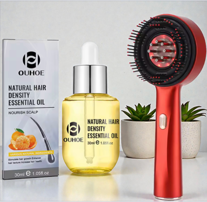 Kiit Peigne de massage électrique LED + Croissance des Cheveux